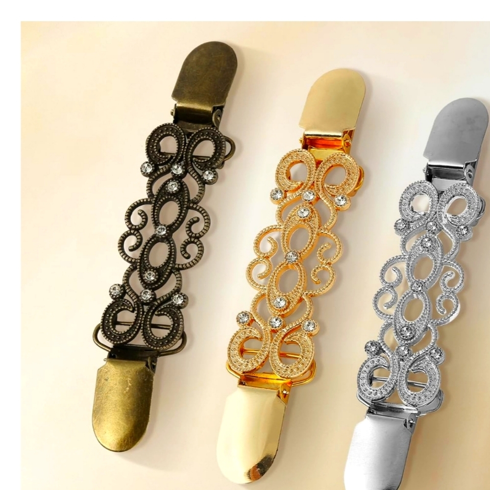Elegant Metal Sweater Clips